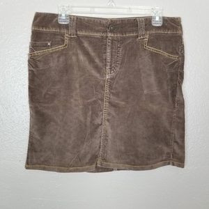 Am Eagle Brown Brushed Cotton Mini Skirt Size 8
